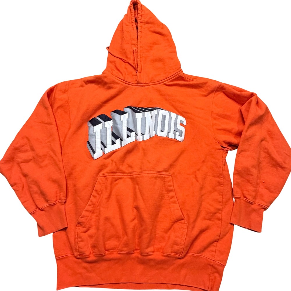 MV Sport University of Illinois Fighting Illini Hoodie Orange Womens Medium